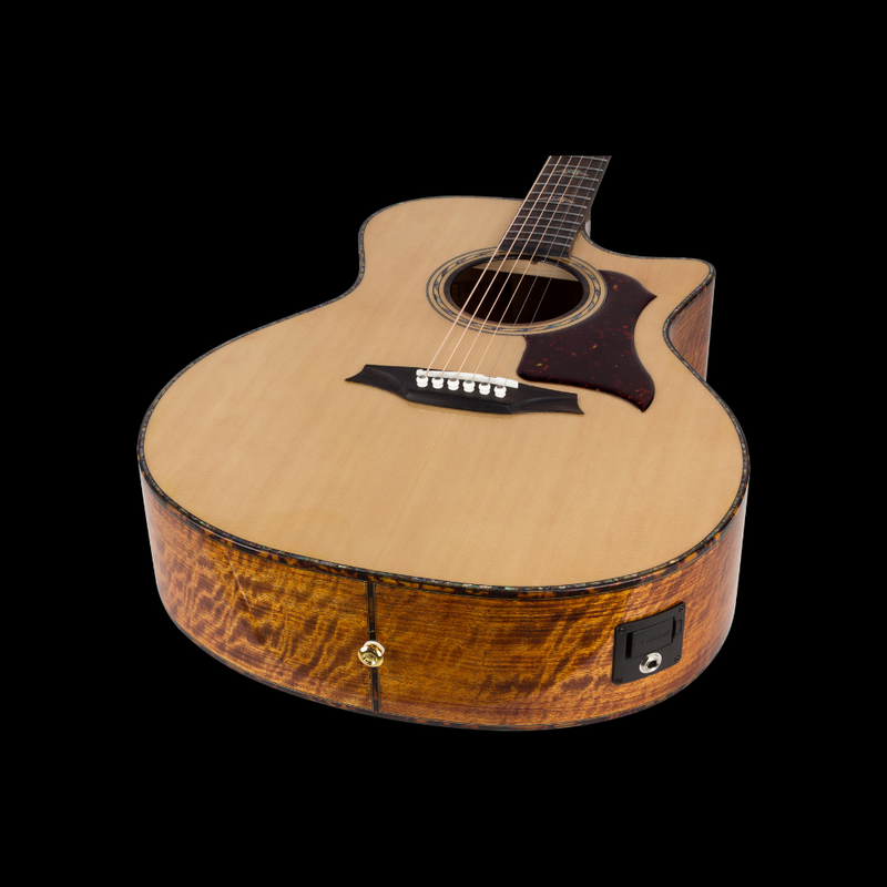 Bromo BAN2CE Acoustic Electric Guitar – Solid Top Grand Auditorium w/ Bag