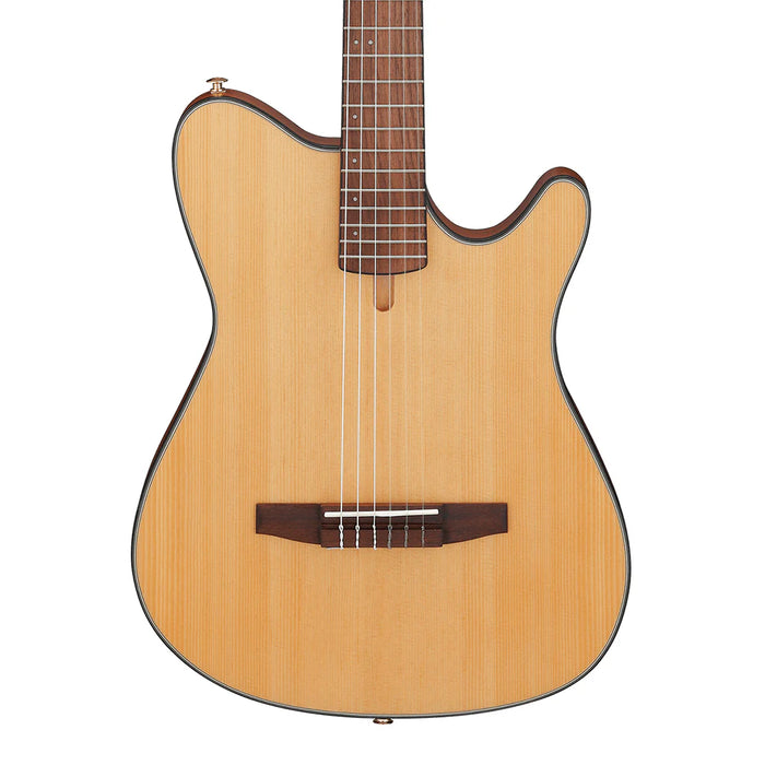 Ibanez FRH10N Solid Top Nylon String Acoustic Guitar w/ Pickup - Natural Flat