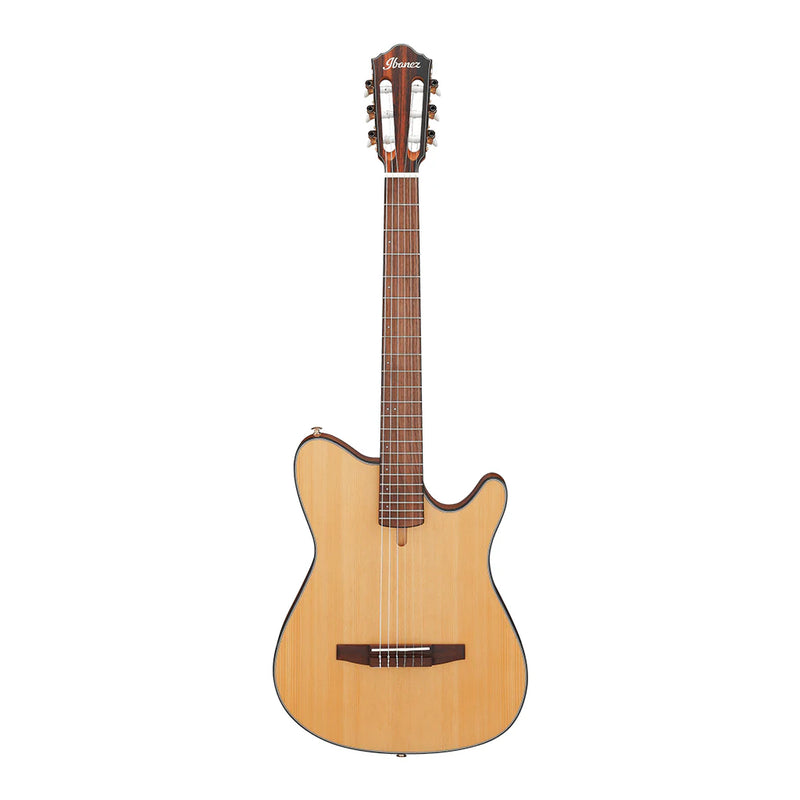 Ibanez FRH10N Solid Top Nylon String Acoustic Guitar w/ Pickup - Natural Flat