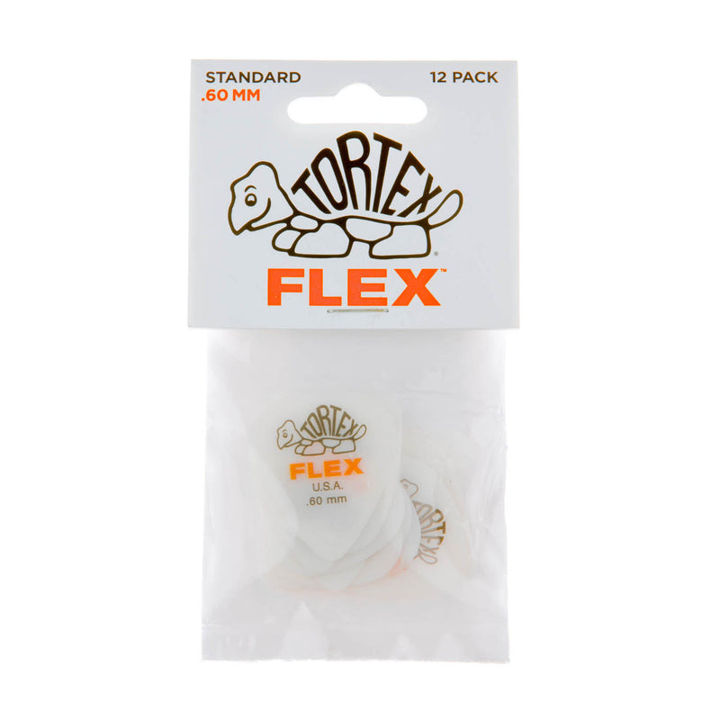 Dunlop .60mm Tortex Flex Picks - 12 Pack