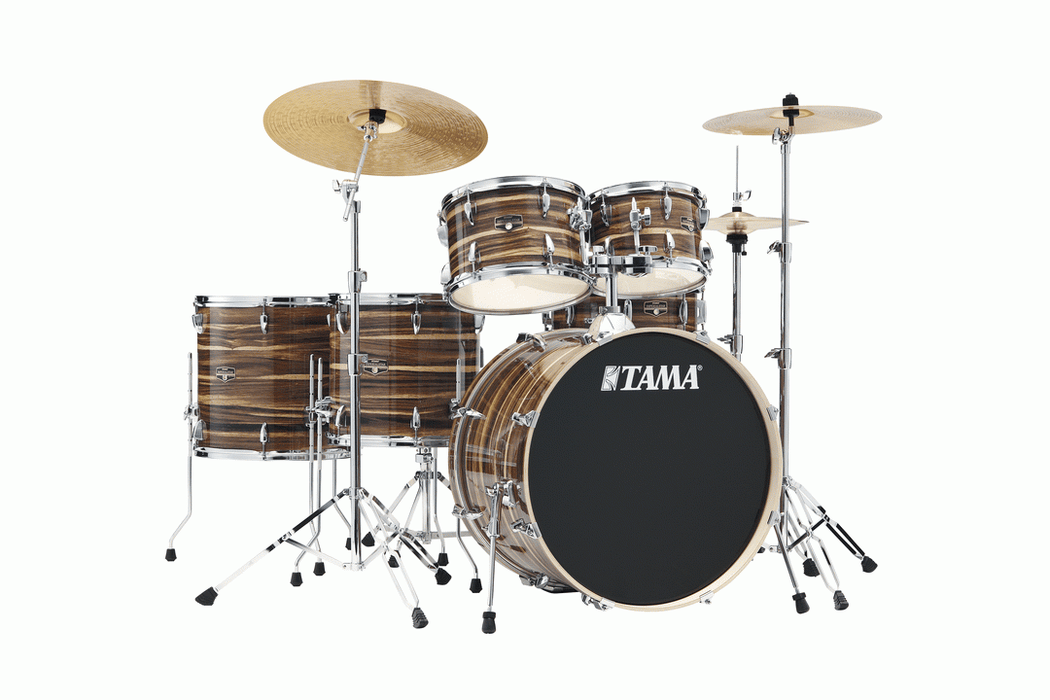 TAMA Imperialstar Drumkit with hardware – Coffee Teak - with Throne