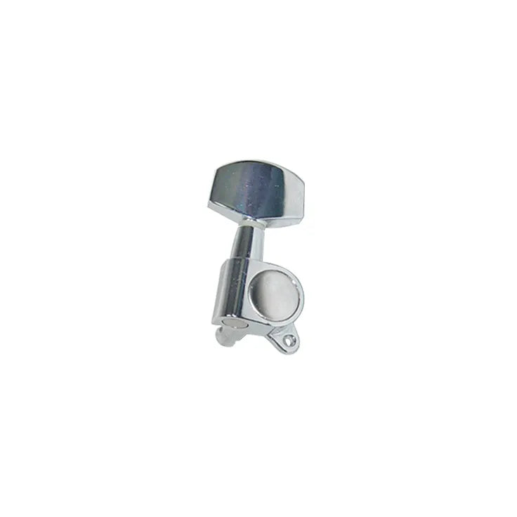 Dr Parts Acoustic Guitar Machine Heads (3-A-Side, Singles, Chrome)