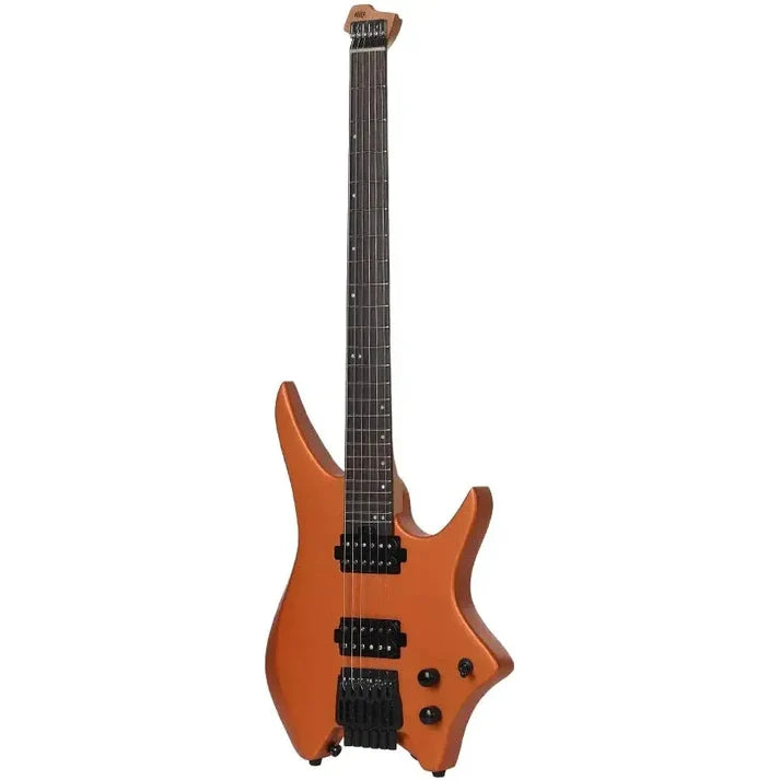 HILS Headless Electric Guitar - Metallic Coral Orange
