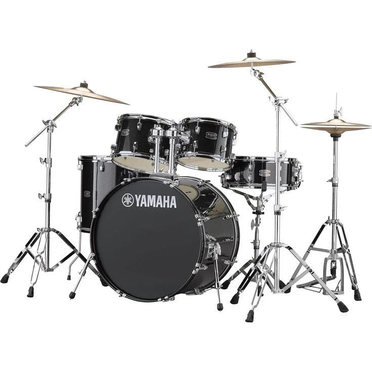 Yamaha RYD22 Rydeen Euro Drum Kit – Black Glitter w/ Free Stool, Cymbals, Hardware