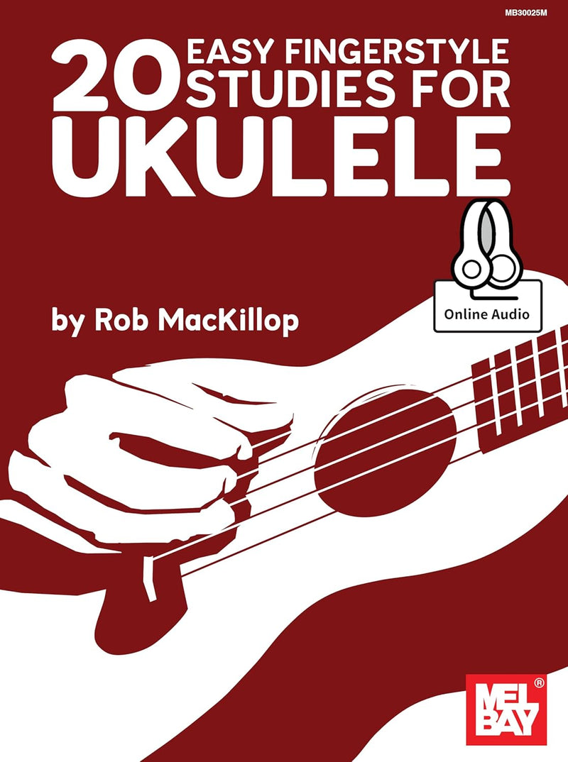 20 Easy Fingerstyle Studies for Ukulele (Book & Online Audio)