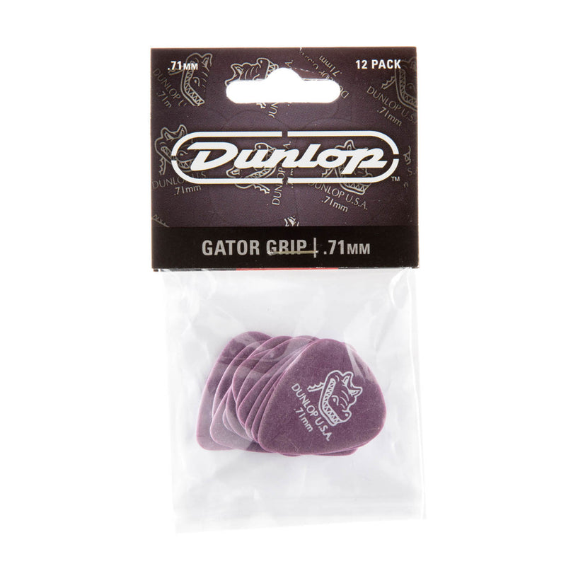 Dunlop .71mm Gator Grip Picks - 12 Pack