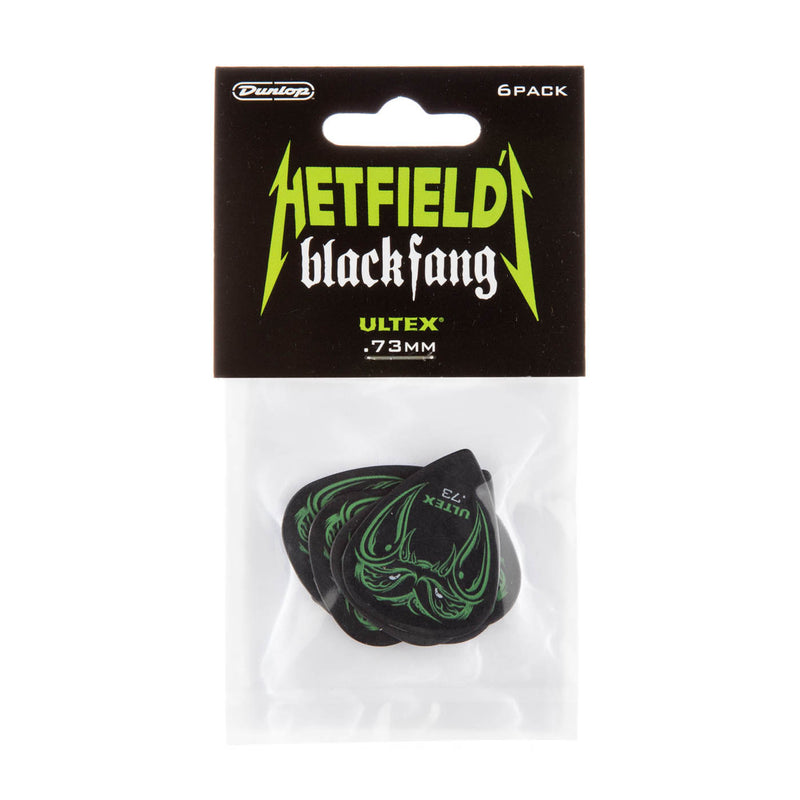 Dunlop 0.73mm Hetfield Black Fang Picks - 6 Pack
