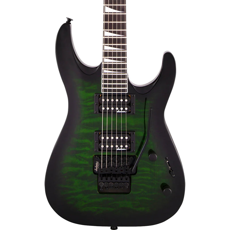 Jackson JS Series Dinky Arch Top JS32Q DKA Electric Guitar – Transparent Green Burst