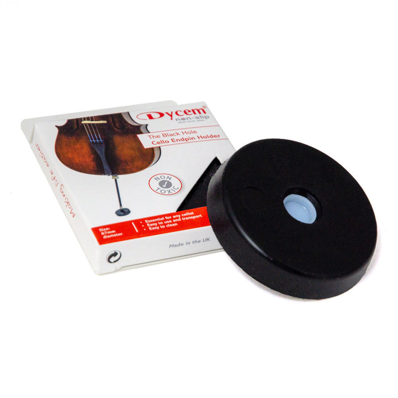 Cello / Bass End Pin Holder Rock Stop Black Hole - Dycem