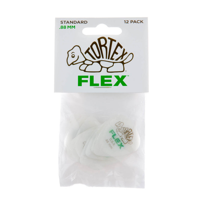 Dunlop .88mm Tortex Flex Picks - 12 Pack