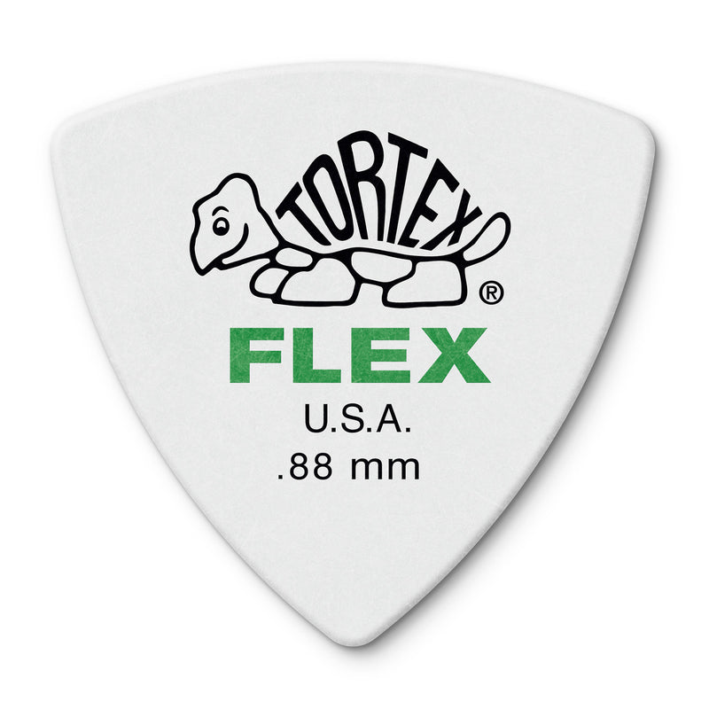 Dunlop .88mm Tortex Flex Tri Picks - 6 Pack