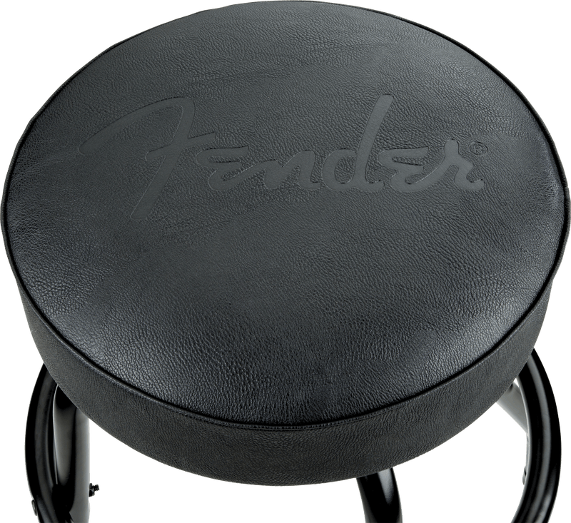 Fender Embossed Black Logo Bar Stool – Black