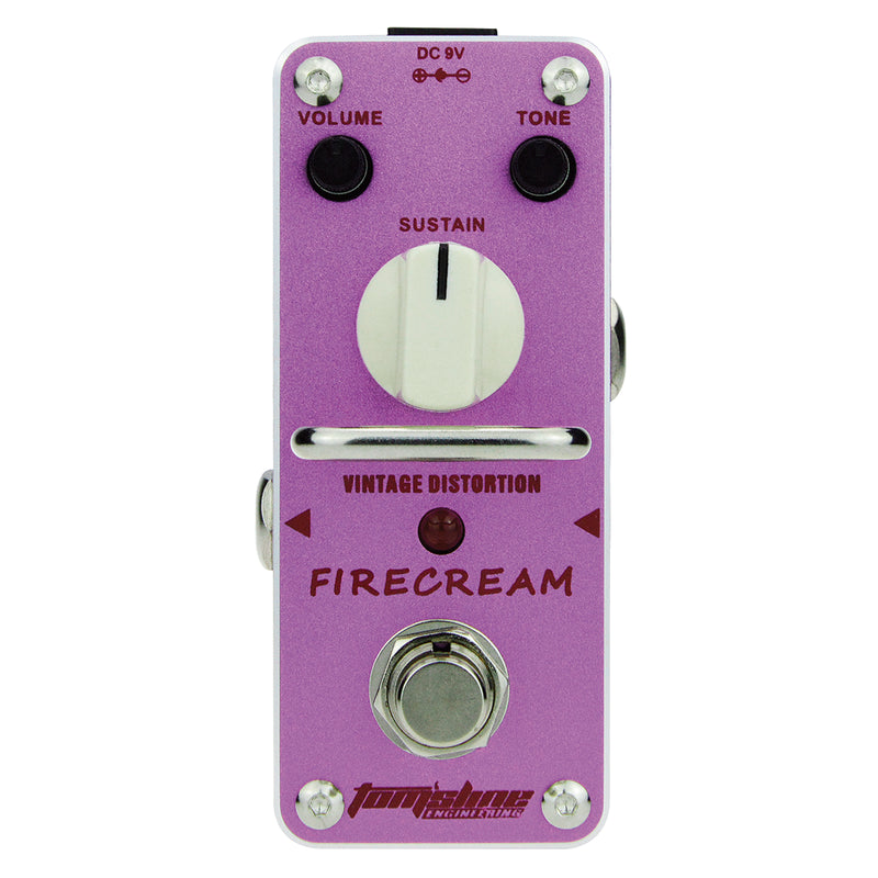 Toms Line AFM-3 Fire Cream Vintage Distortion Mini Pedal