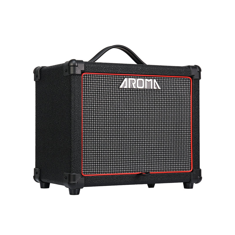 Aroma AG-20B 20W Bass Amplifier with EQ & Headphone Output - Black