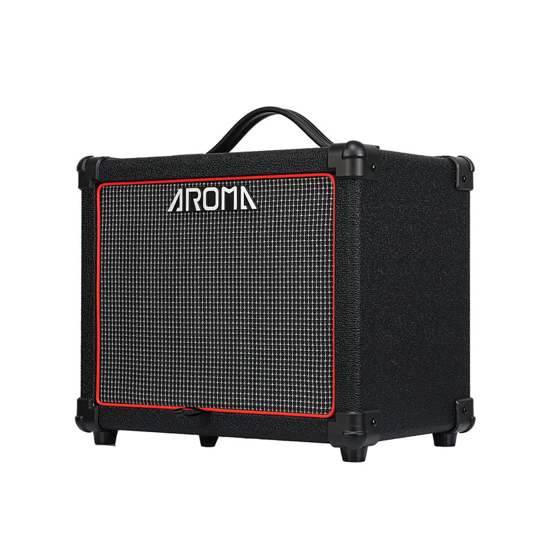Aroma AG-20B 20W Bass Amplifier with EQ & Headphone Output - Black