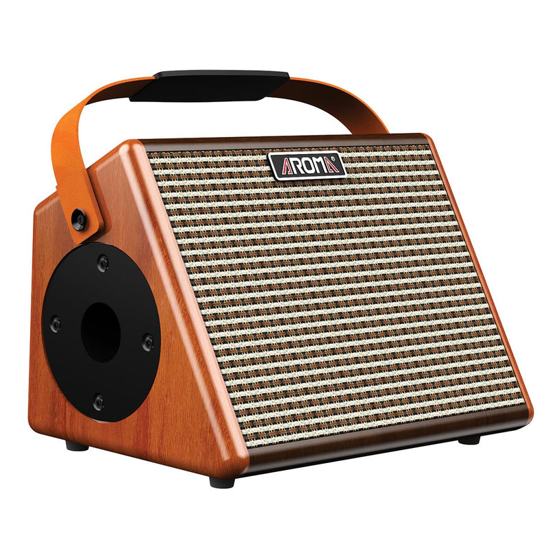 Aroma AG-26A 25W Rechargeable Acoustic Guitar Amplifier with Microphone Input