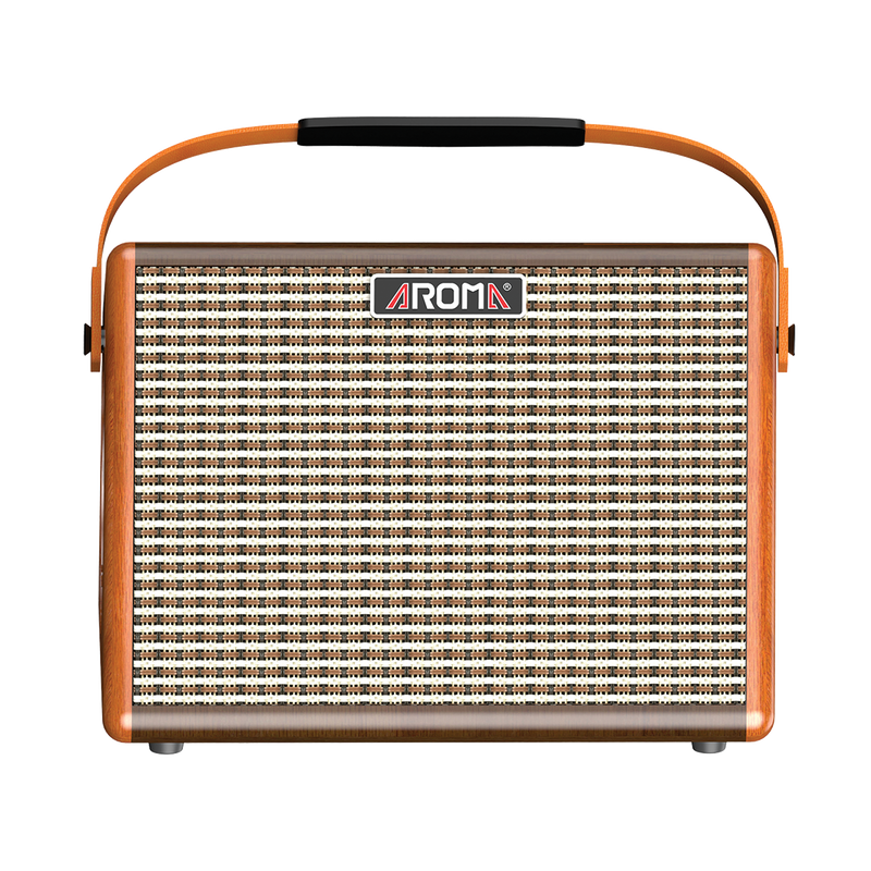 Aroma AG-26A 25W Rechargeable Acoustic Guitar Amplifier with Microphone Input
