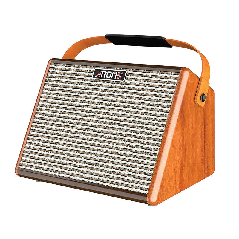 Aroma AG-26A 25W Rechargeable Acoustic Guitar Amplifier with Microphone Input