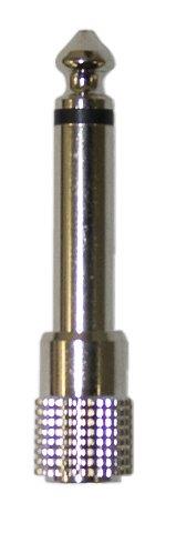 6.35mm Mono Male Plug to 3.5mm Stereo Female Audio Adapter