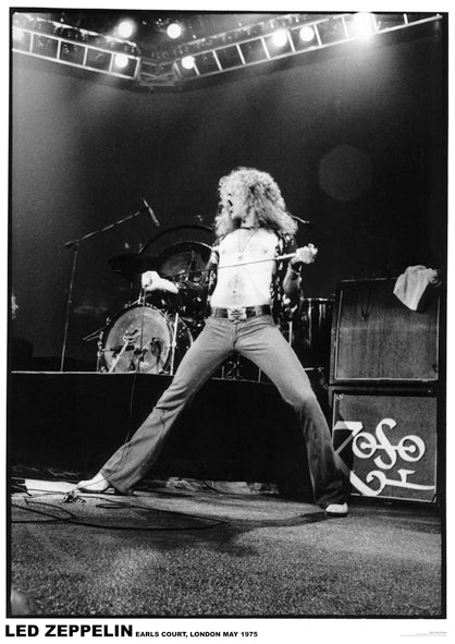 Led Zeppelin Robert Plant Poster Earls Court 1975 - Poster