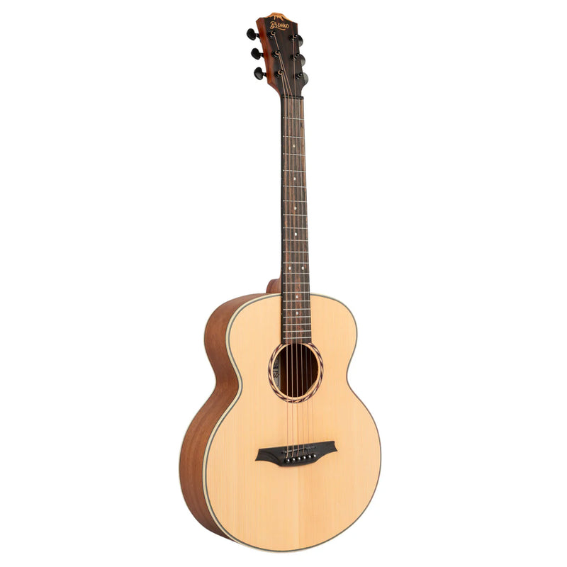 Mt. Bromo Mini Jumbo Acoustic Guitar (Solid Top) with Gig Bag