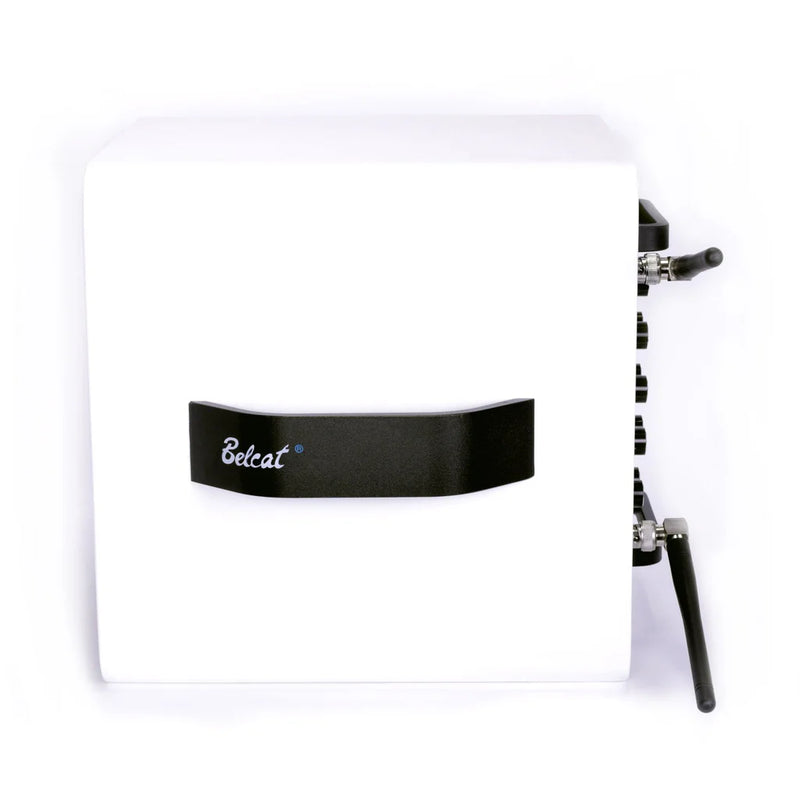 Belcat Compact 40 Watt Two-Channel Rechargeable Wireless PA System With Wireless Handheld Microphone, Carry Bag and Speaker Stand - White