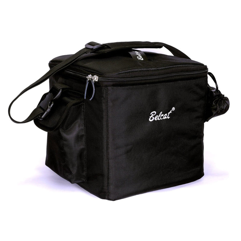 Belcat Compact 40 Watt Two-Channel Rechargeable Wireless PA System With Wireless Handheld Microphone, Carry Bag and Speaker Stand - White