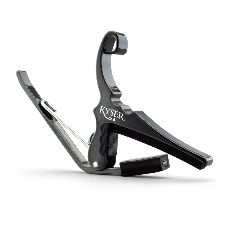 Kyser Black Chrome Capo for Acoustic Guitars & Electric Guitars