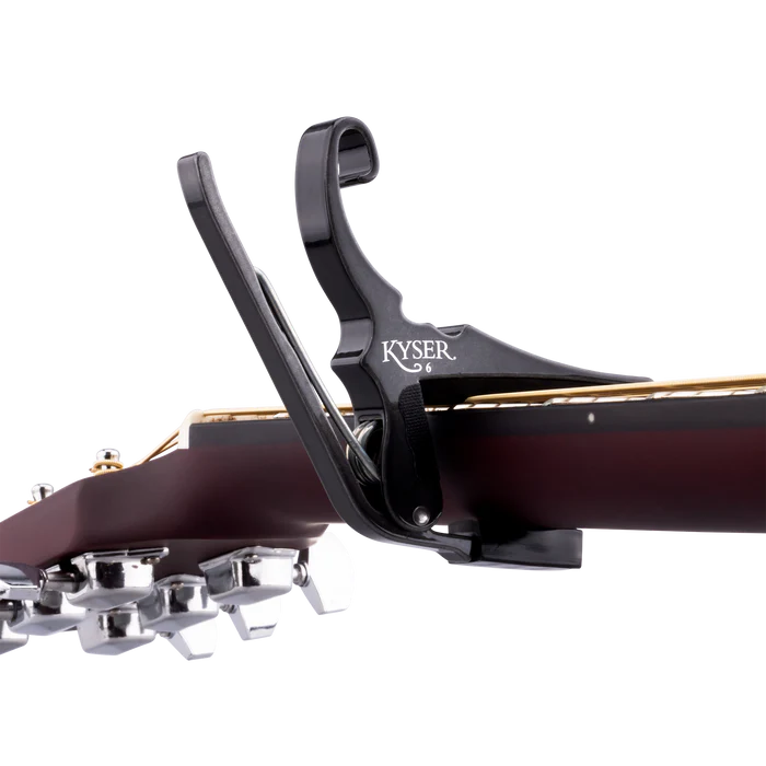 Kyser Black Chrome Capo for Acoustic Guitars & Electric Guitars