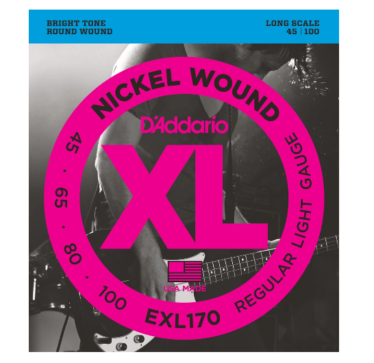 Bass Guitar String Set 45-100 – Nickel Round Wound