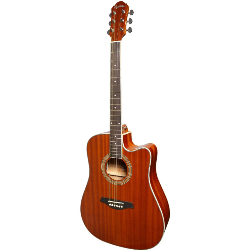 Martinez Gloss Acoustic-Electric Guitar with WK4T Pickup & Built-In Tuner