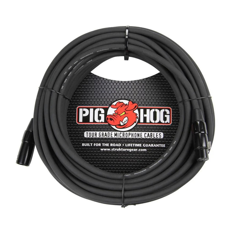 Pig Hog High Quality XLR Microphone Cable – 50ft / 15m