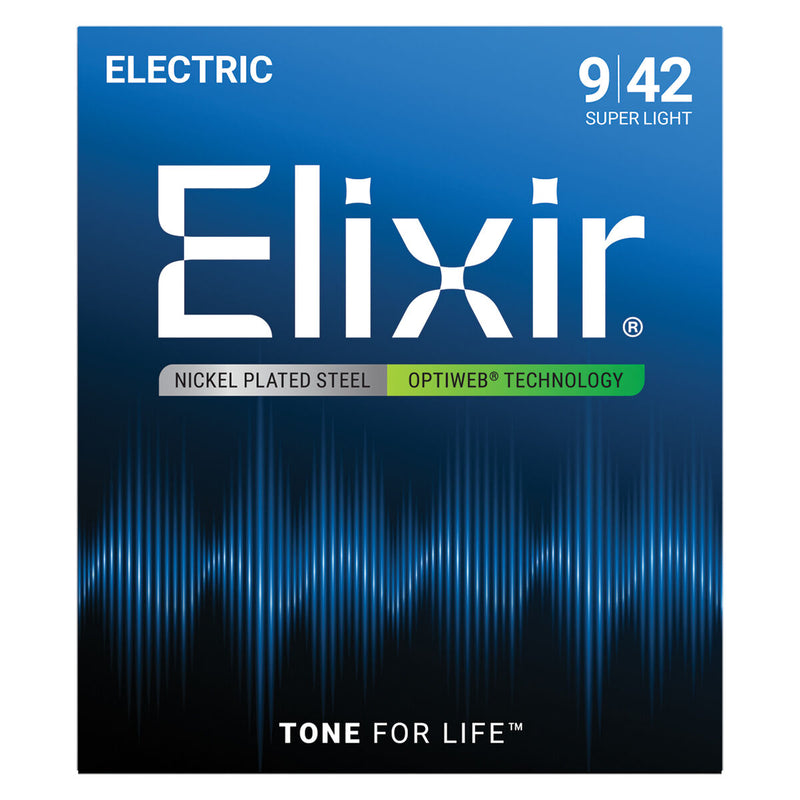 Elixir Optiweb Electric Guitar Strings – Super Light 9-42