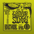 Ernie Ball Regular Slinky Nickel Wound 7-String Electric Guitar Strings - 10-56 Gauge (7-String)ELEC. GTR 7 STR SET 10/56 REG SLINKY LIME