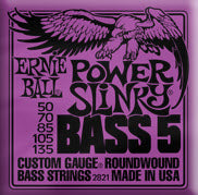 Ernie Ball Power Slinky 5 String Bass Guitar - 50-135 Gauge (5 String)