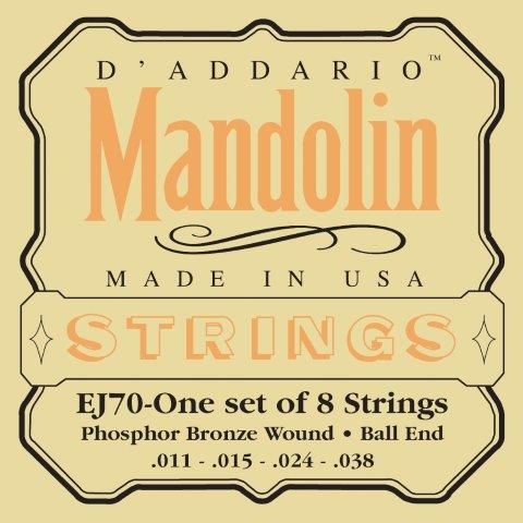 D'Addario Phosphor Bronze Mandolin Strings (Ball End)