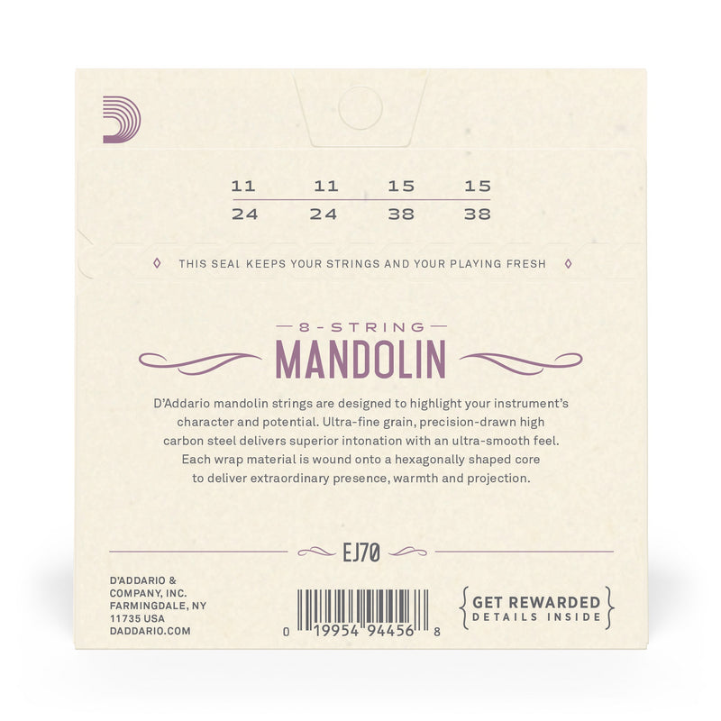D'Addario Phosphor Bronze Mandolin Strings (Ball End)