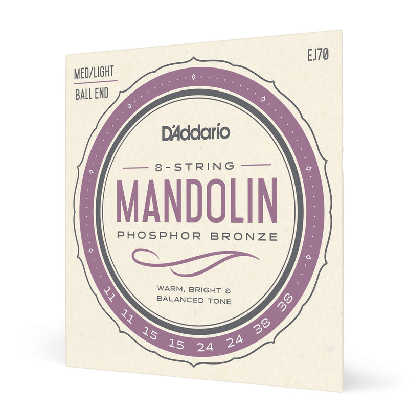 D'Addario Phosphor Bronze Mandolin Strings (Ball End)