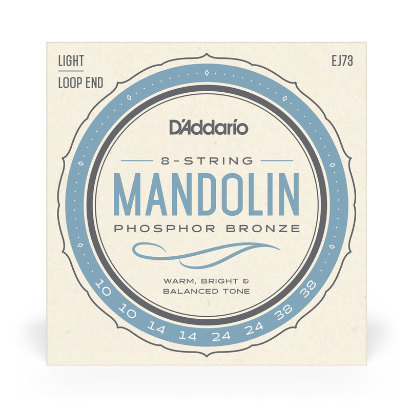 D'Addario Phosphor Bronze Light Mandolin Strings (Loop End)