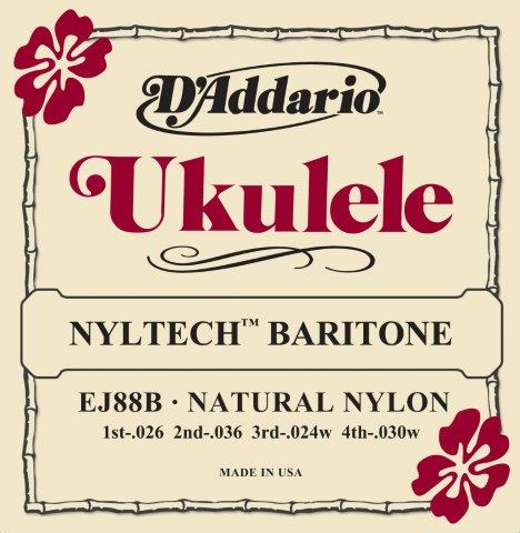 D'Addario Nyltech Baritone Ukulele Strings - 26/30