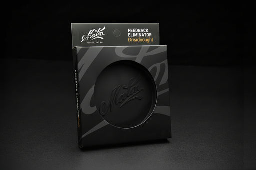 Black feedback eliminator with 'Moton' branding on a dark background