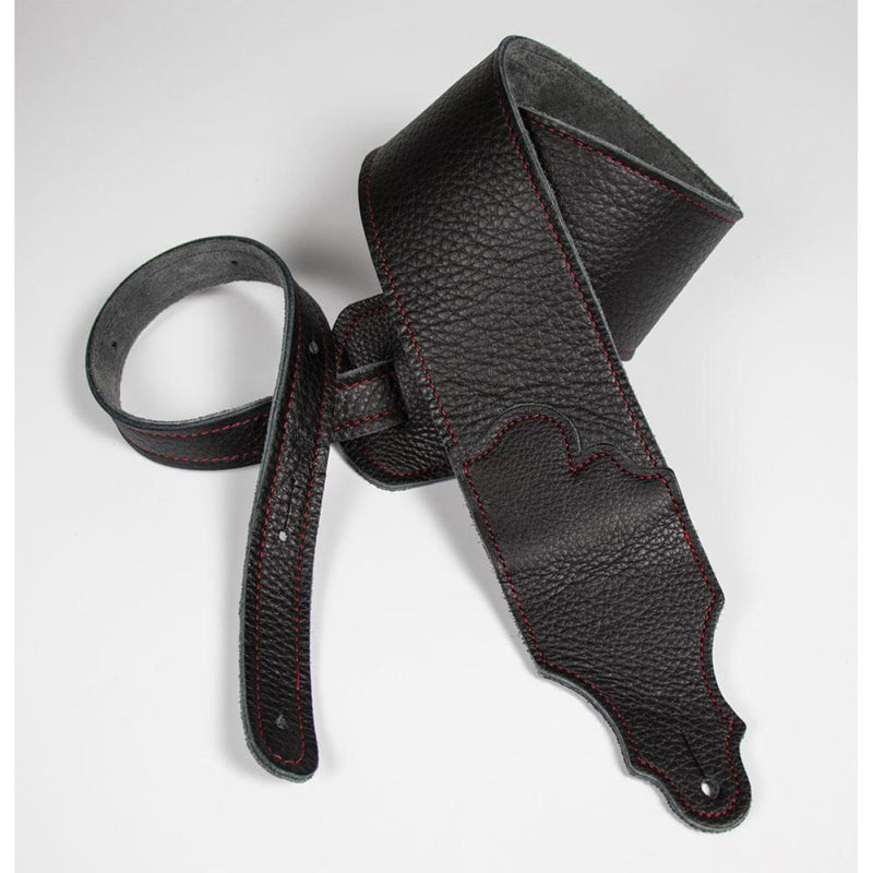 Franklin Original  3 inch Black Glove Leather with Red Stitching