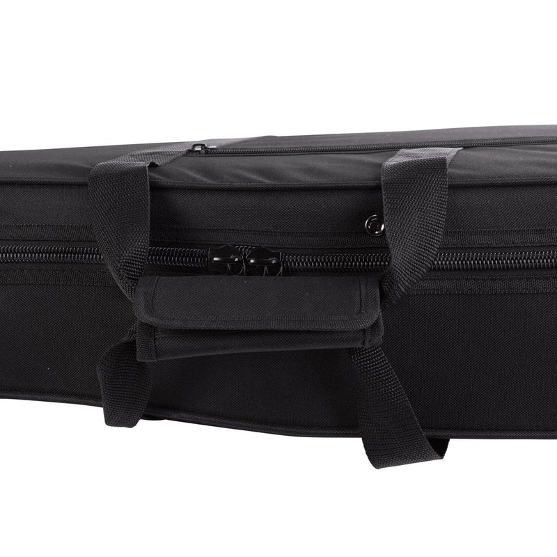 Classical 3/4 Size Polyfoam Guitar Case – Fully Lined, Backpack Straps, Black