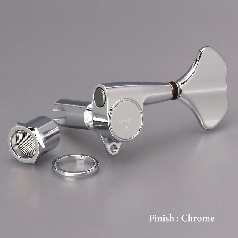 Gotoh Bass Guitar Machine Heads  (2-a-side, Chrome)