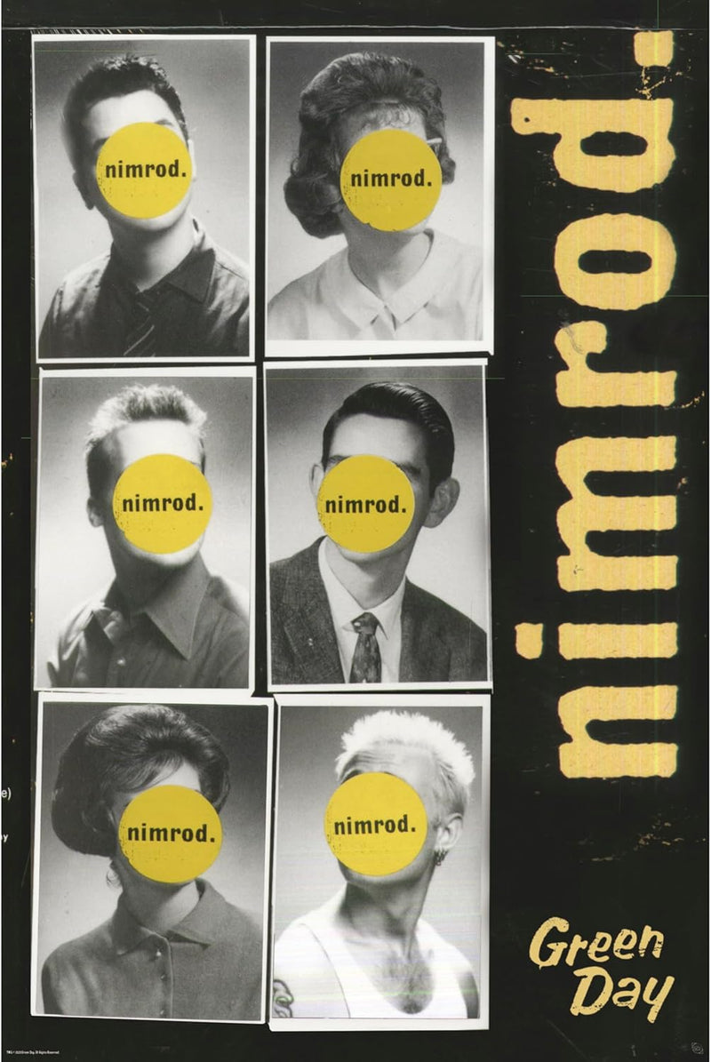 Green Day Nimrod Album Cover - Poster