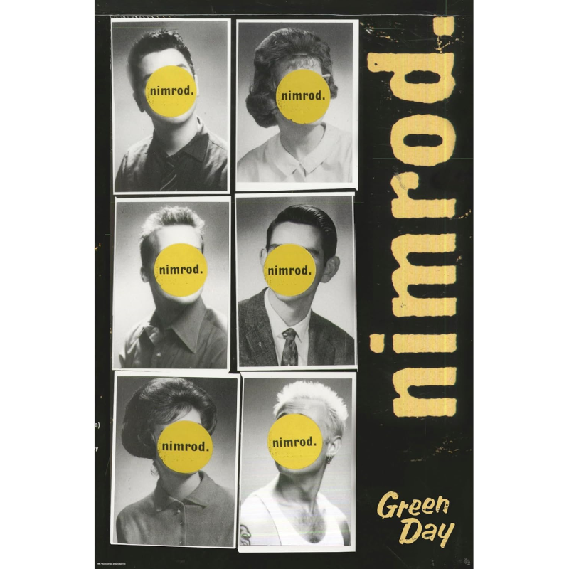 Green Day Nimrod Album Cover - Poster