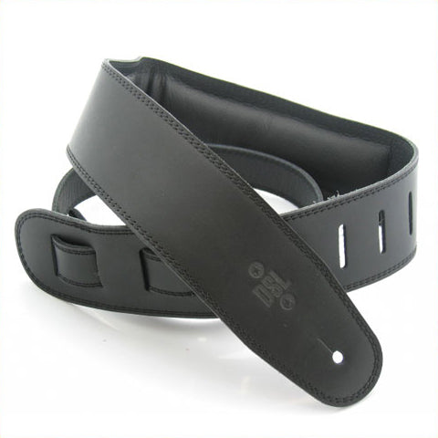 DSL 2.5-Inch Padded Garment Leather Guitar Strap (Various Colours)