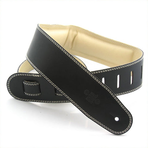 DSL 2.5-Inch Padded Garment Leather Guitar Strap (Various Colours)