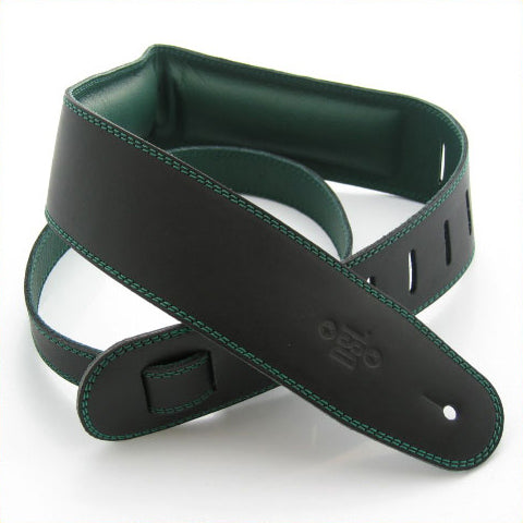 DSL 2.5-Inch Padded Garment Leather Guitar Strap (Various Colours)