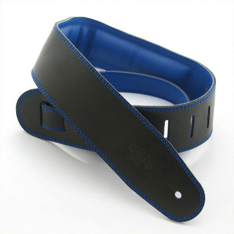 DSL 2.5-Inch Padded Garment Leather Guitar Strap (Various Colours)